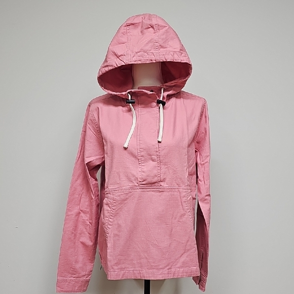 The North Face Shipler Women's Pink Canvas Twill Utility Jacket Hooded Pullover - Picture 1 of 12